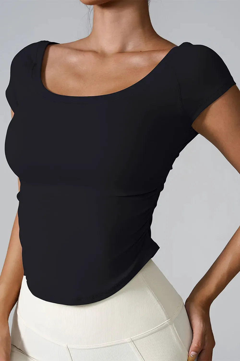 Round Neck Short Sleeve Active T-Shirt by Partner Label