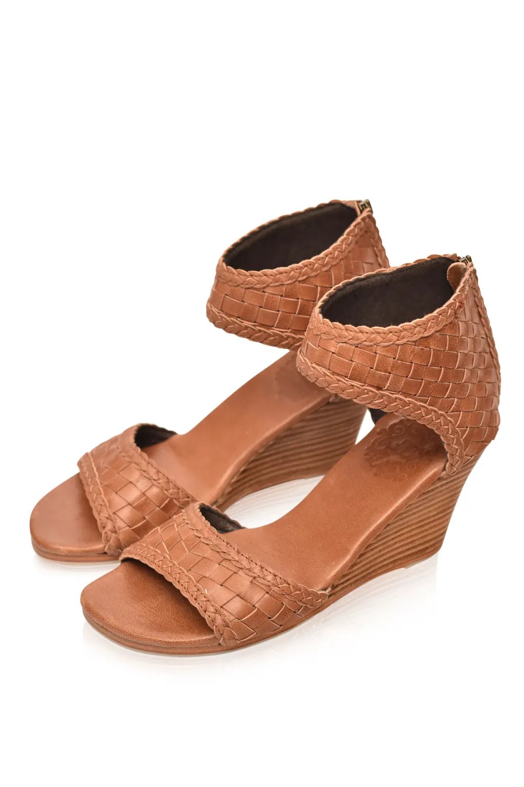 Athena Woven Wedge Sandals by ELF