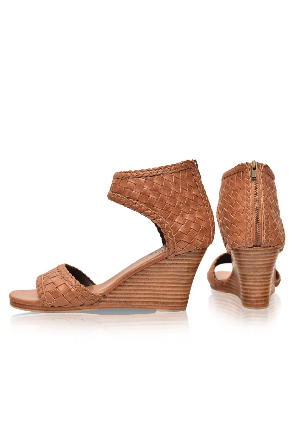 Athena Woven Wedge Sandals by ELF