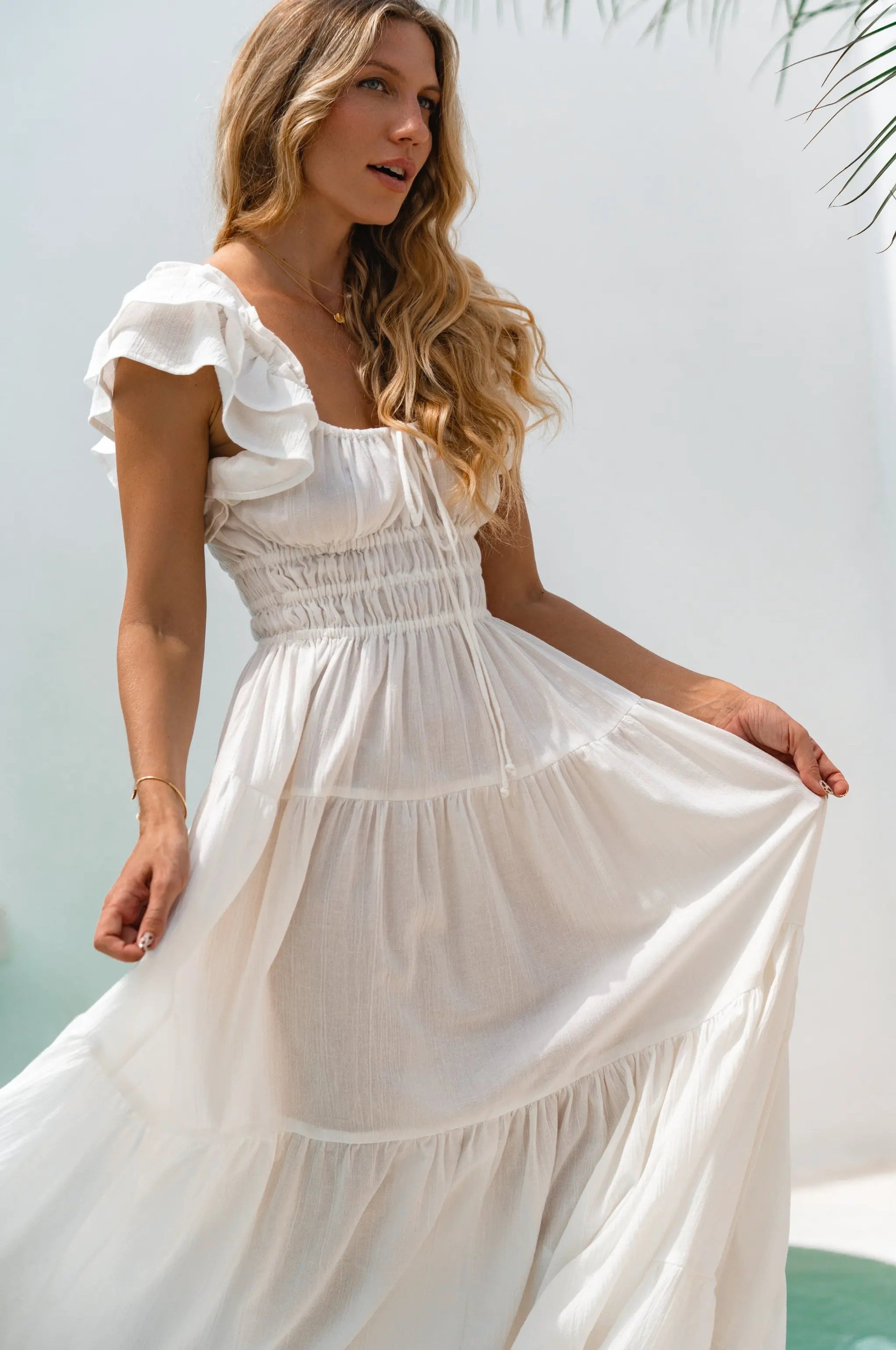 Aura Ruffled Maxi Dress by ELF