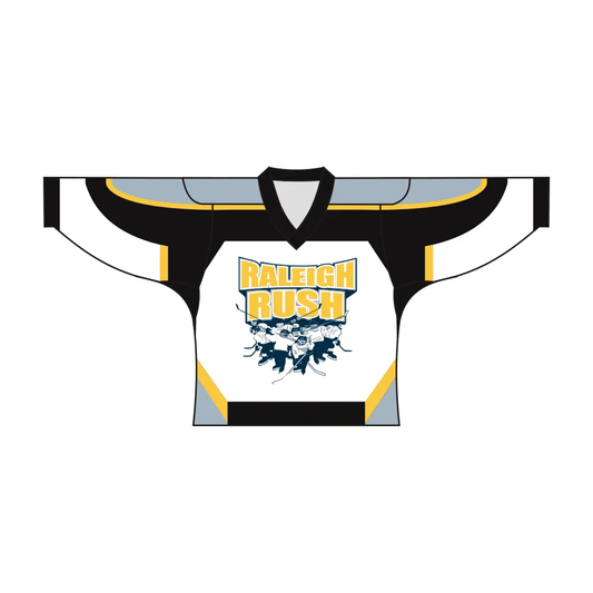 Custom Raleigh Rush Hockey Jersey by Vimost Sportswear