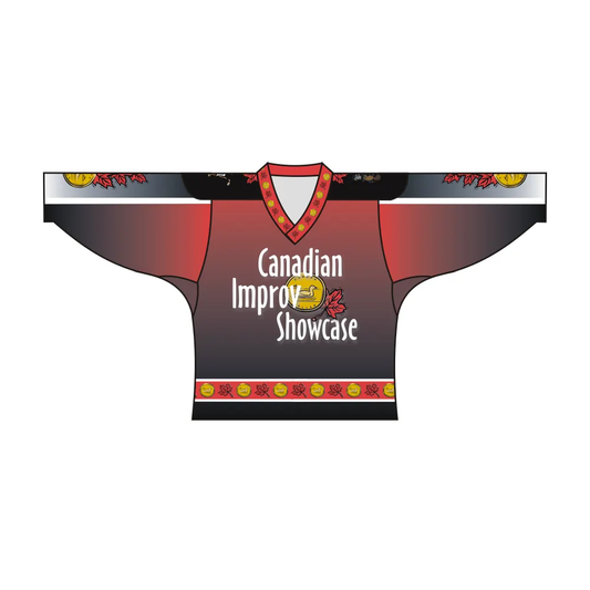 Custom Canadian Improv Showcase Hockey Jersey by Vimost Sportswear