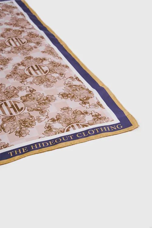 Baroque Flower Silk Scarf by Hideout