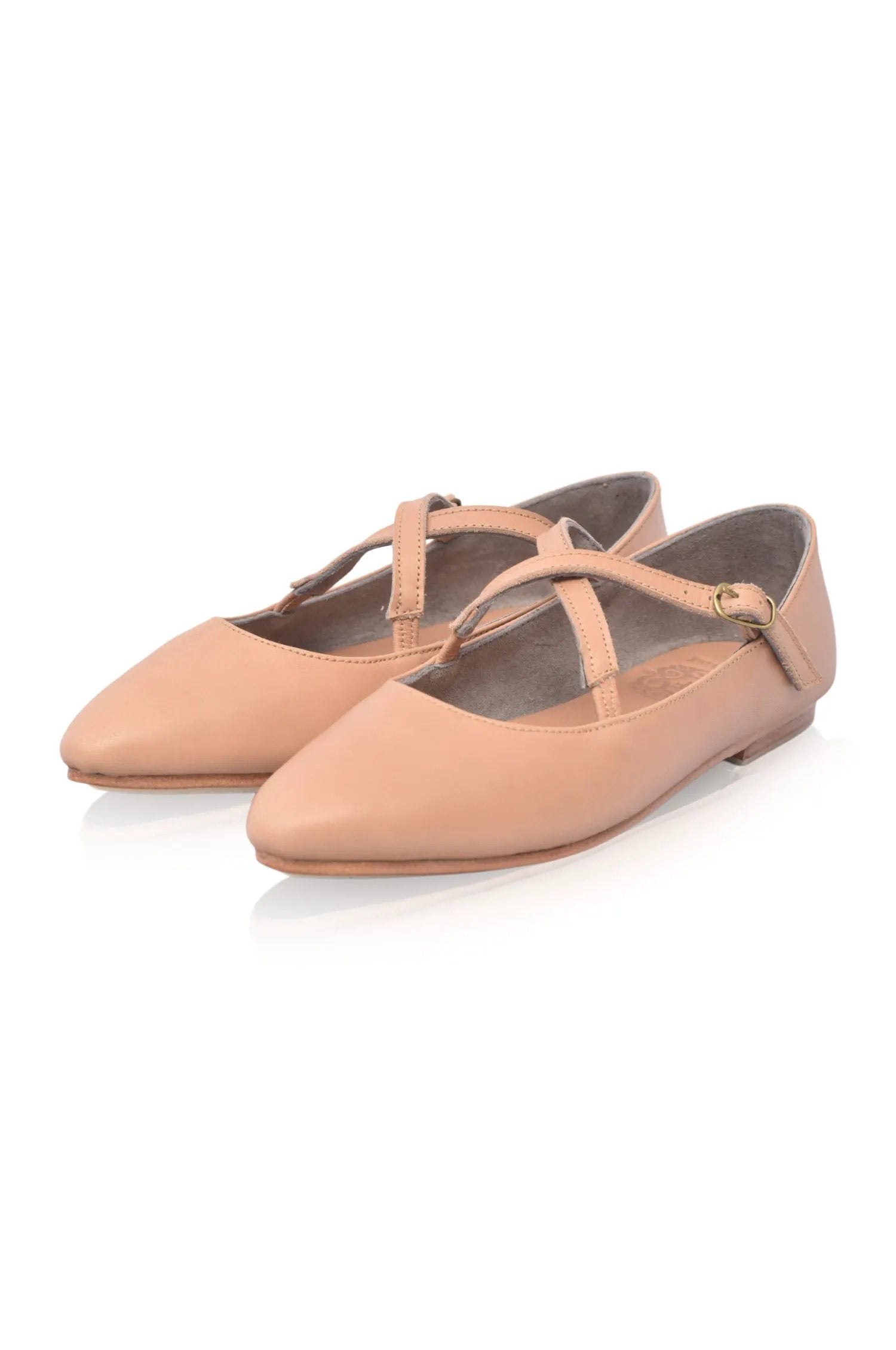 Bella Vita Criss-Cross Pointed Flats by ELF