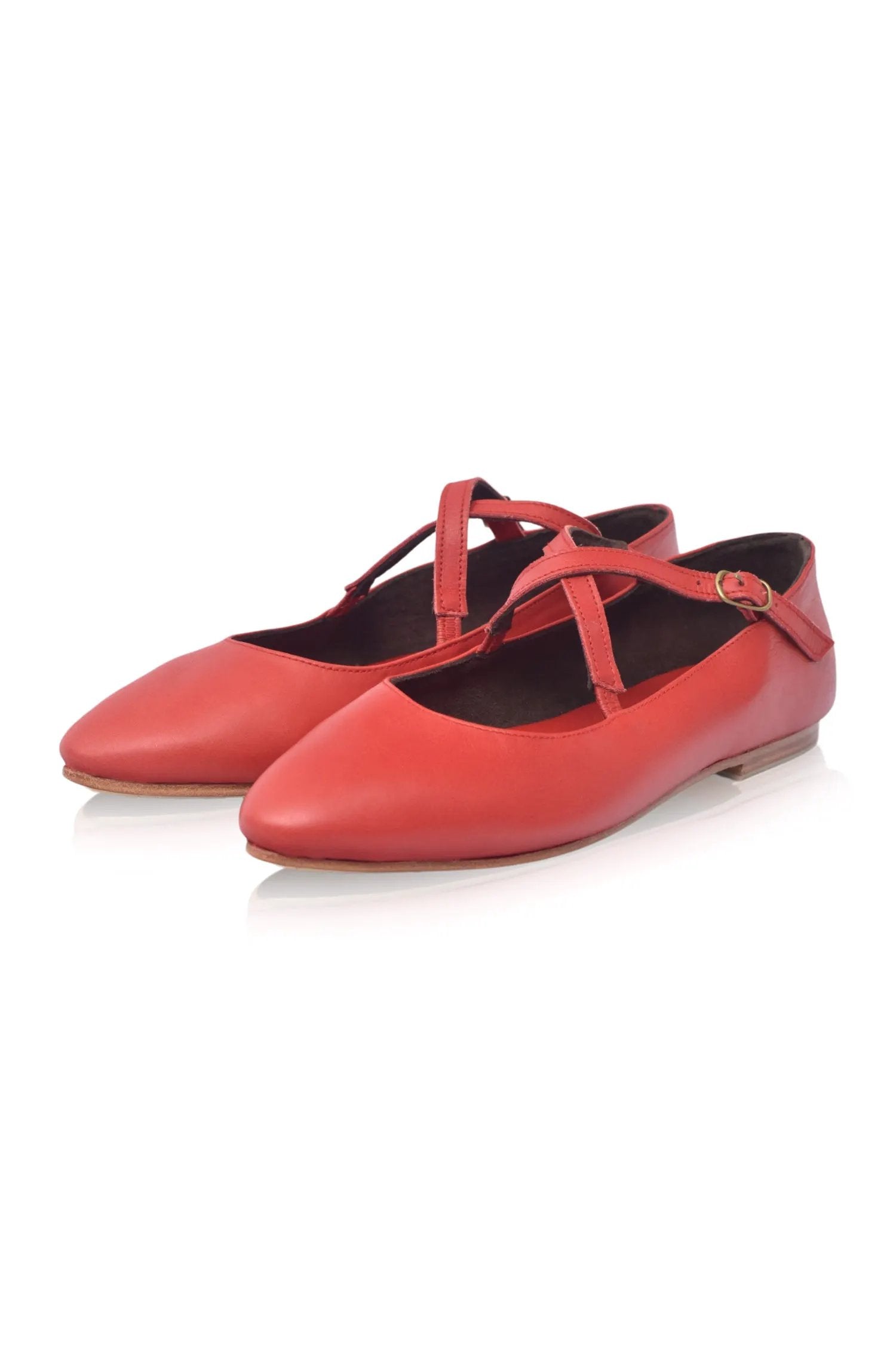 Bella Vita Criss-Cross Pointed Flats by ELF