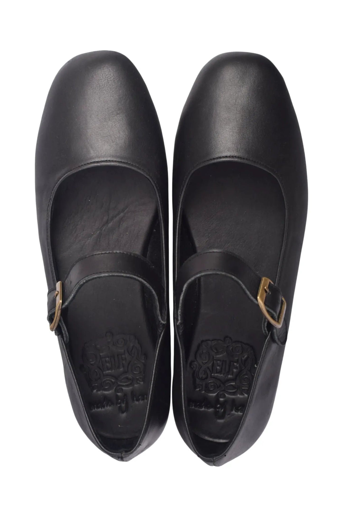 Belle Rose Mary Jane Leather Flats by ELF