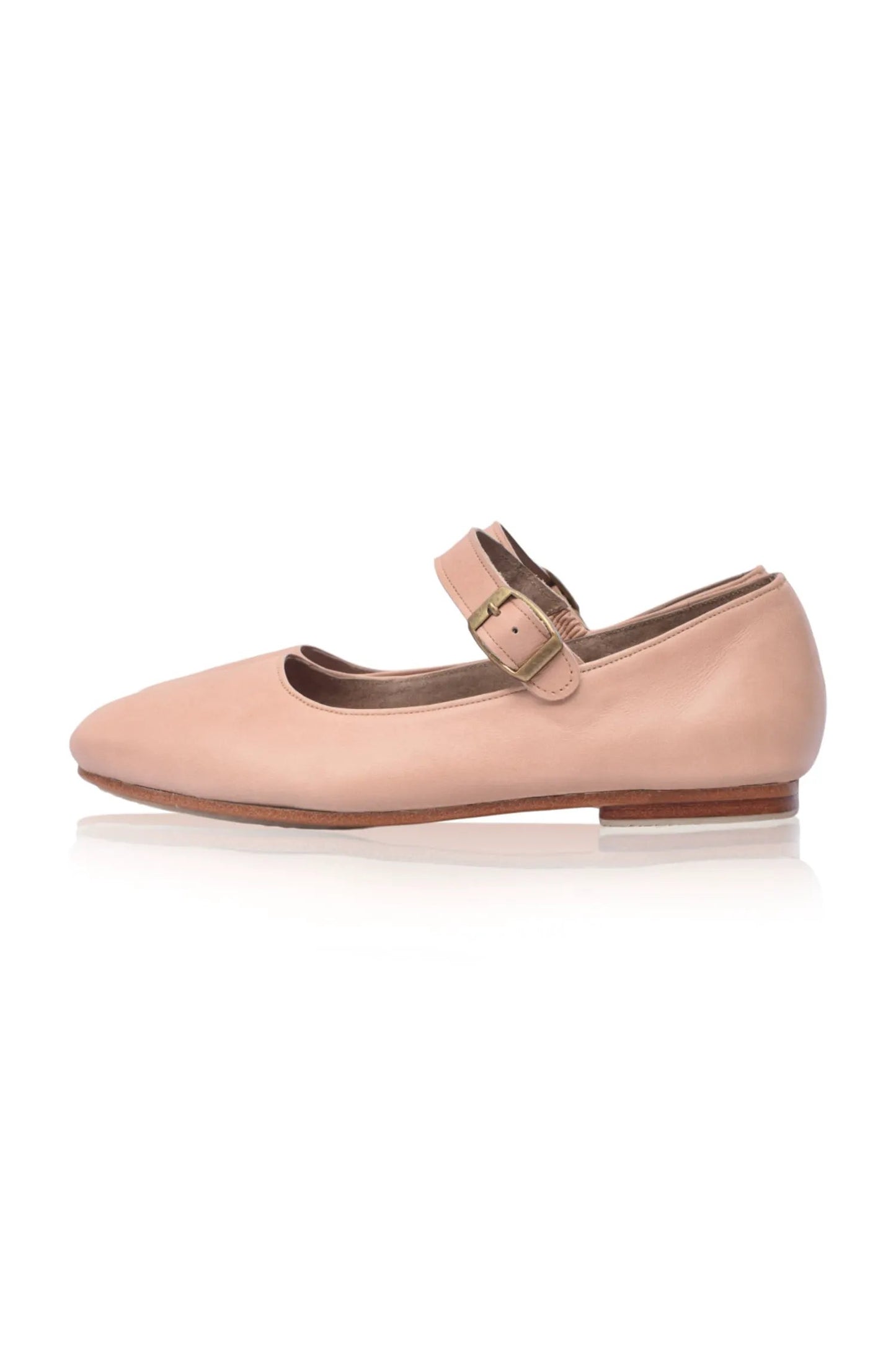 Belle Rose Mary Jane Leather Flats by ELF