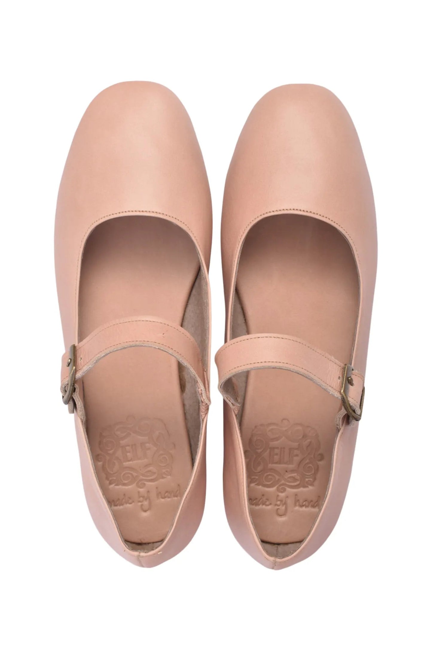 Belle Rose Mary Jane Leather Flats by ELF
