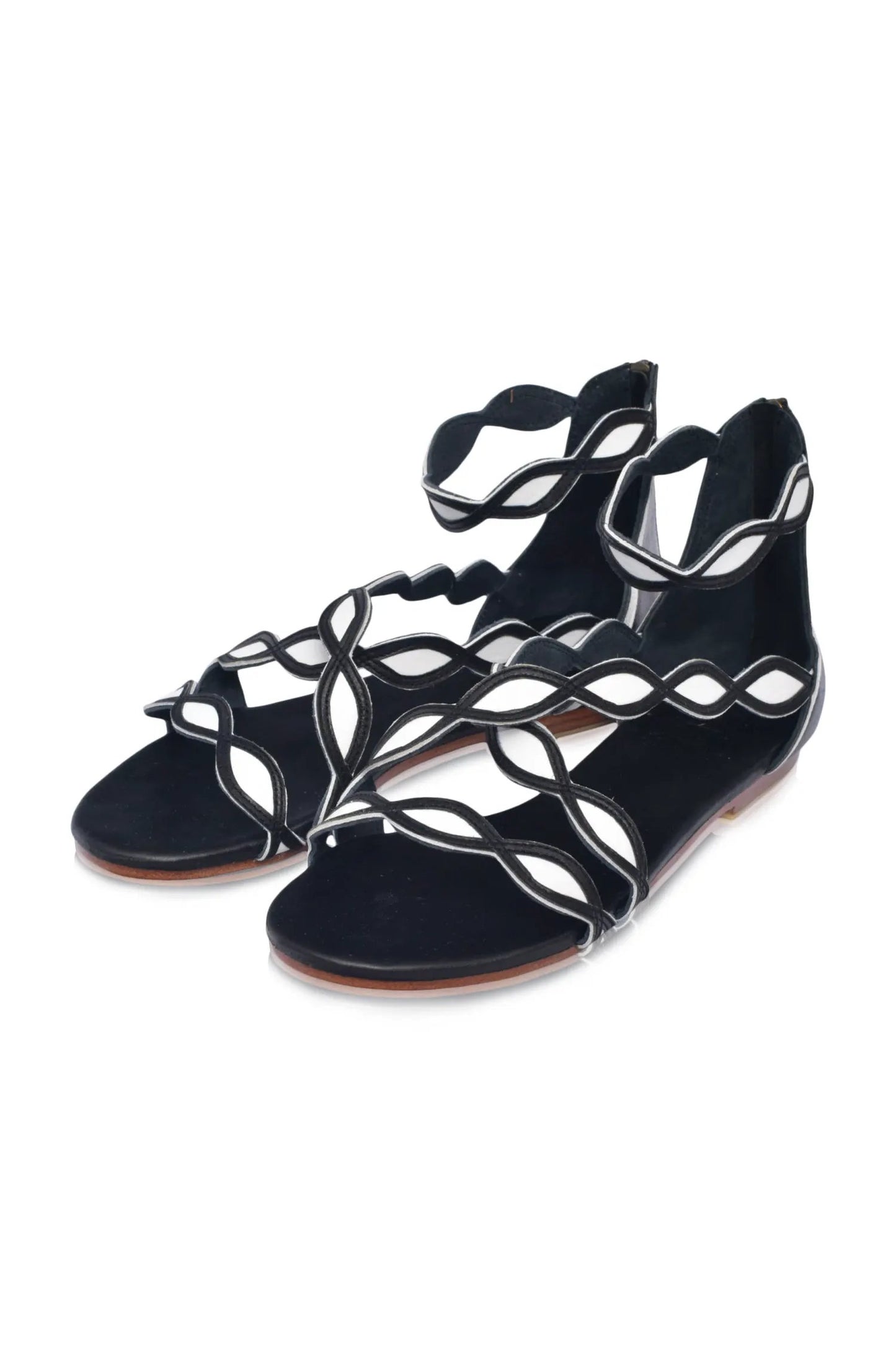 Blossom Leather Sandals by ELF
