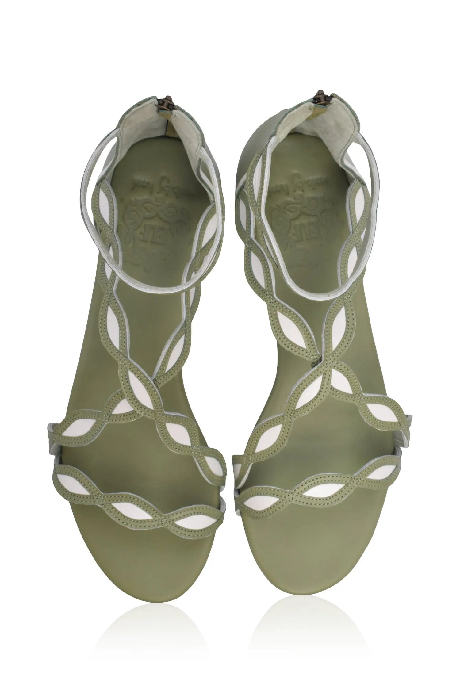 Blossom Leather Sandals by ELF