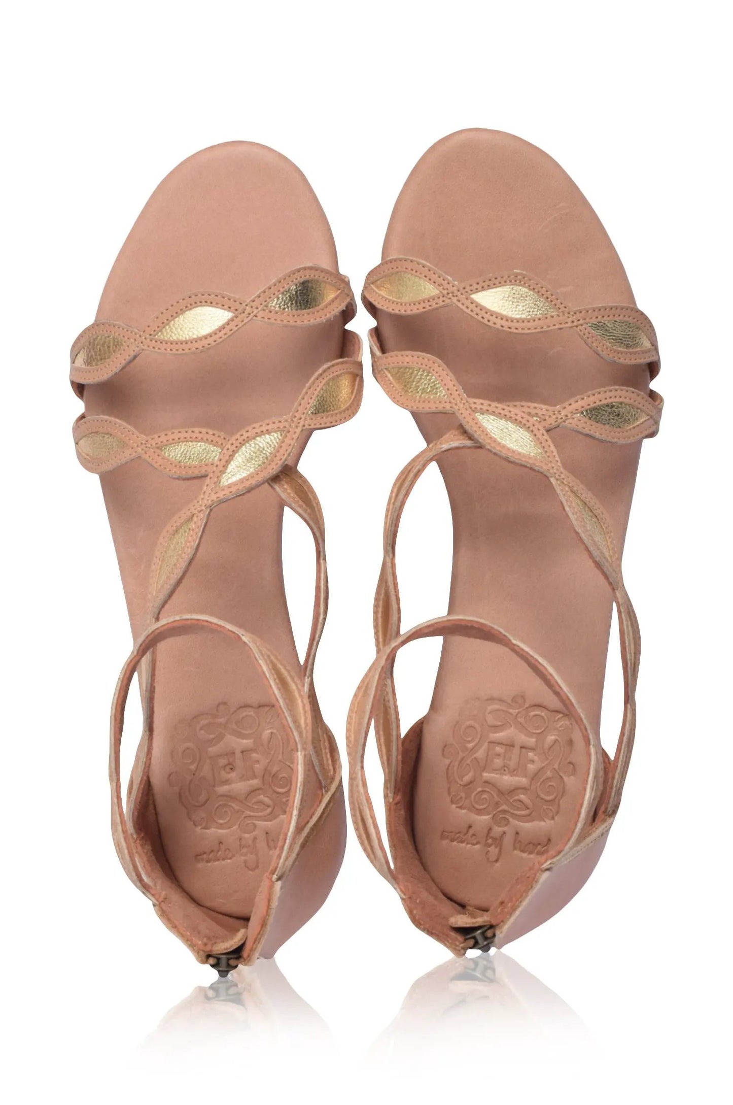 Blossom Floral Leather Sandals by ELF