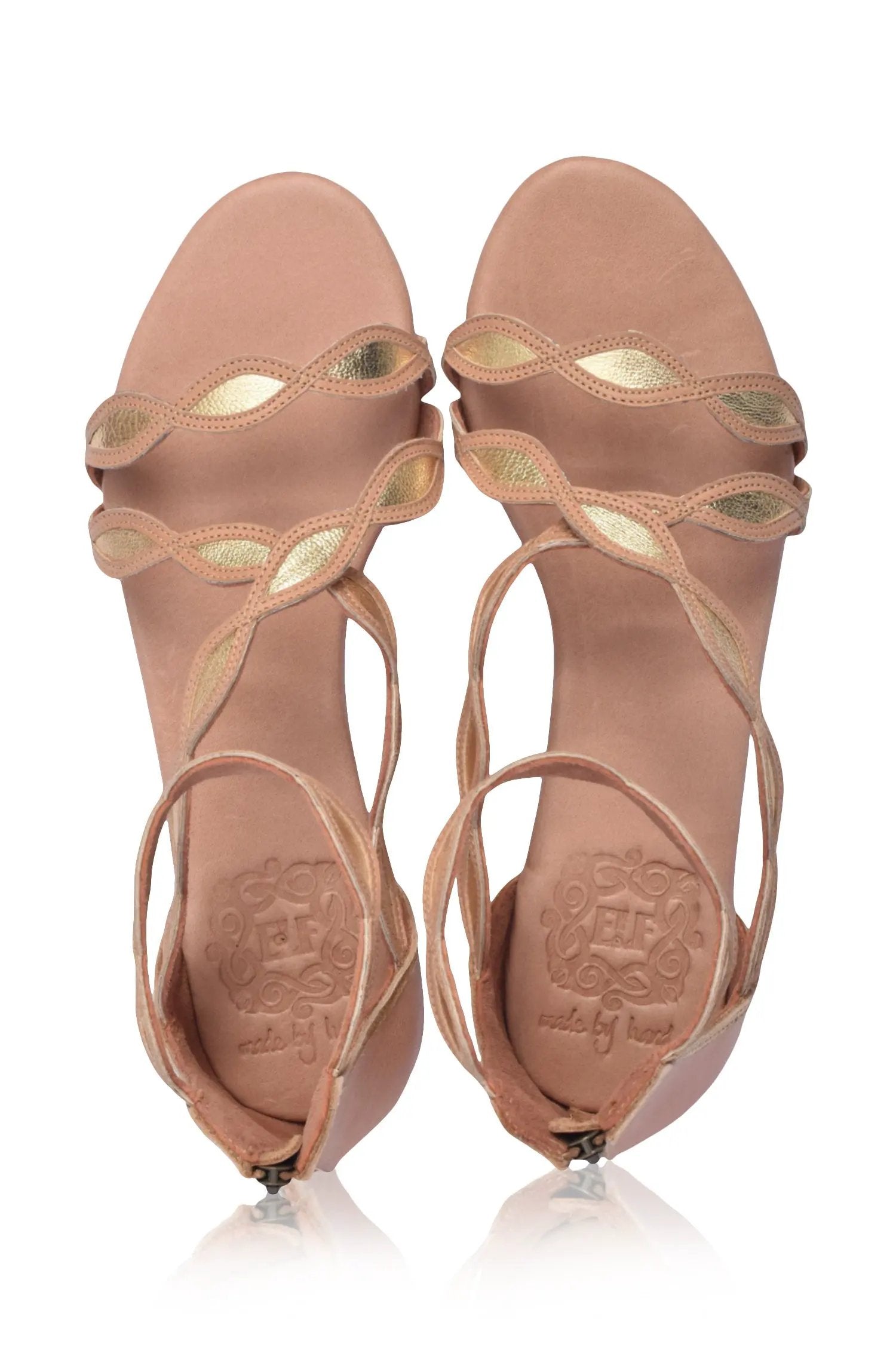 Blossom Floral Leather Sandals by ELF
