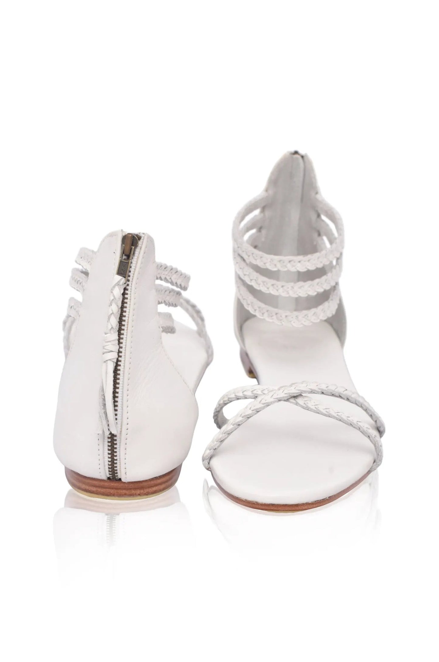 Calypso Braided Leather Sandals by ELF