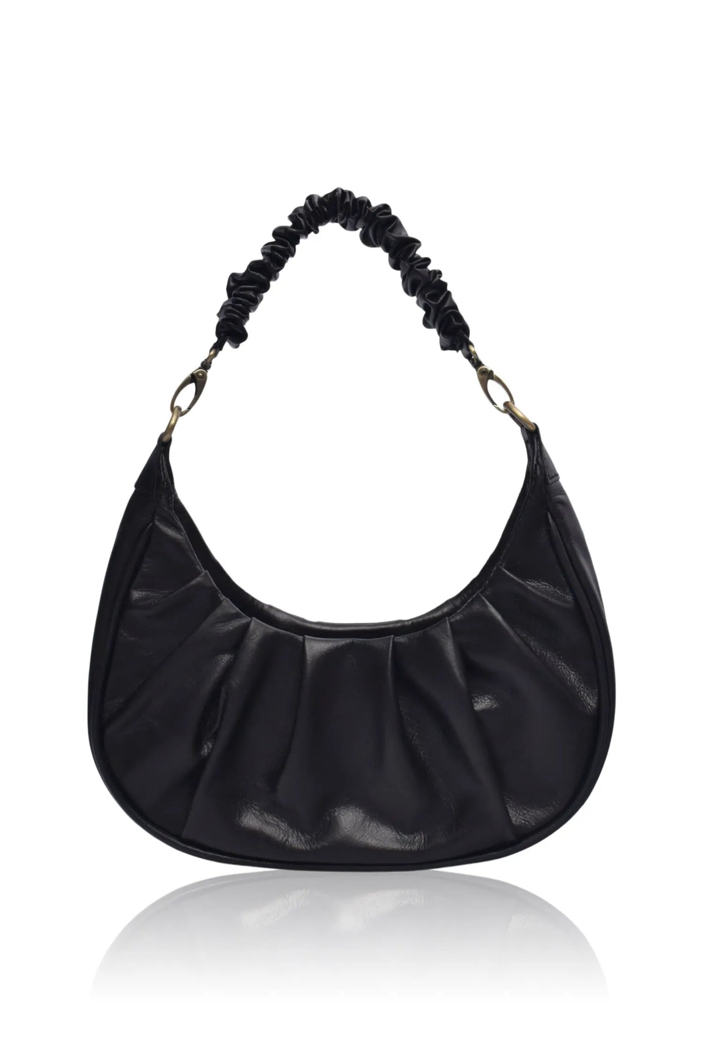 Camille Ruched Leather Bag by ELF