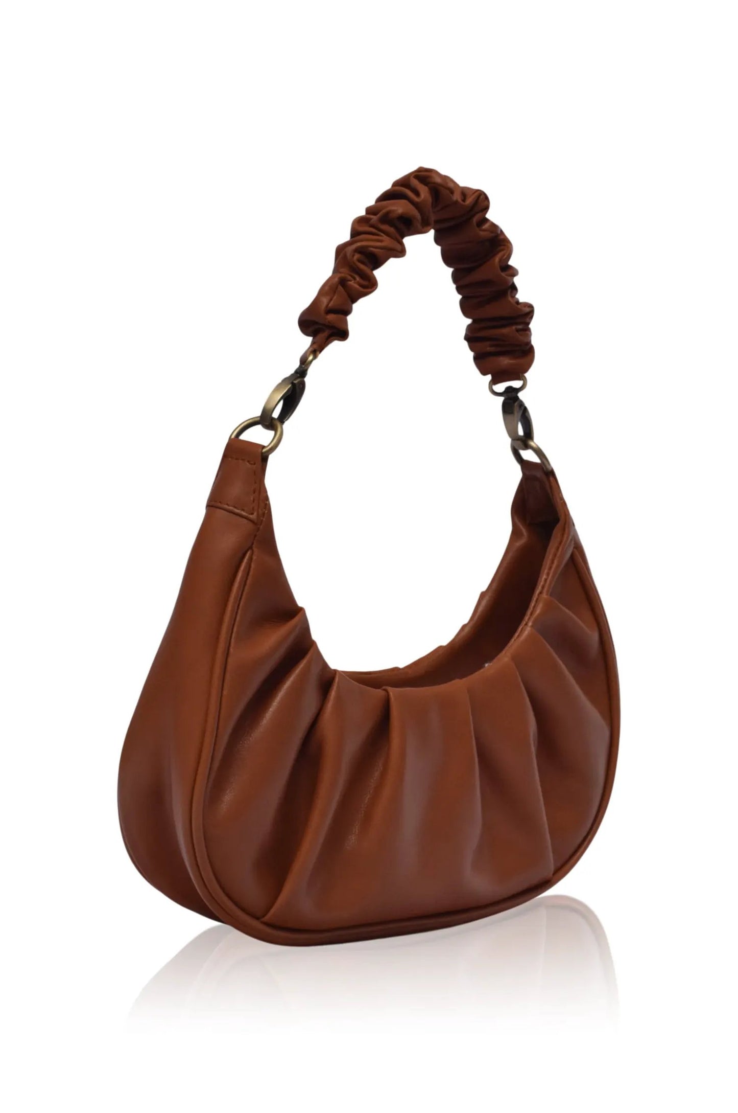 Camille Ruched Leather Bag by ELF