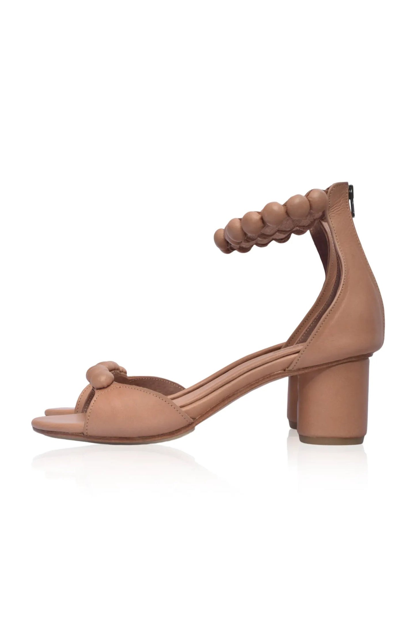 Candy Wooden Heel Leather Sandals by ELF