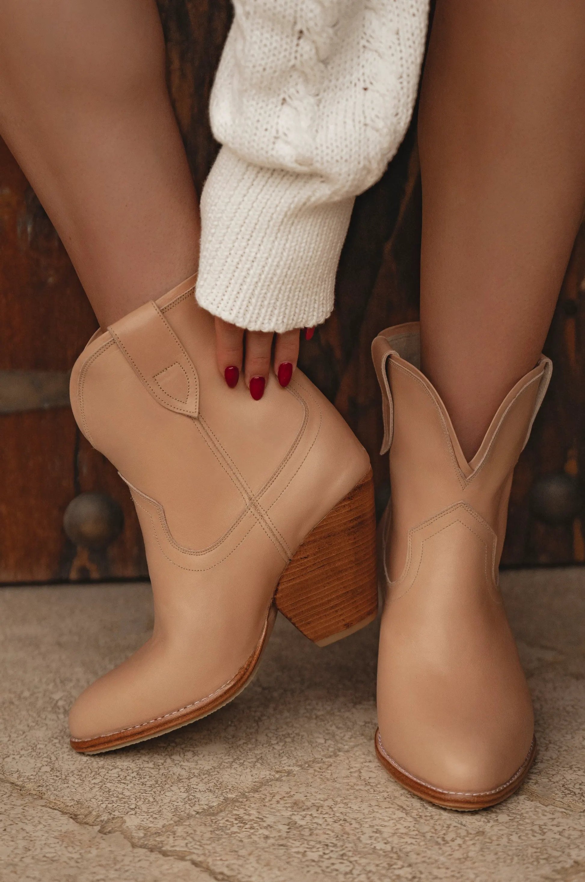 Charro Cowboy Leather Boots by ELF