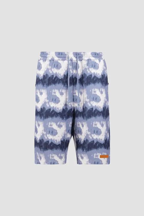 Cloud Pattern Knit Shorts by Hideout