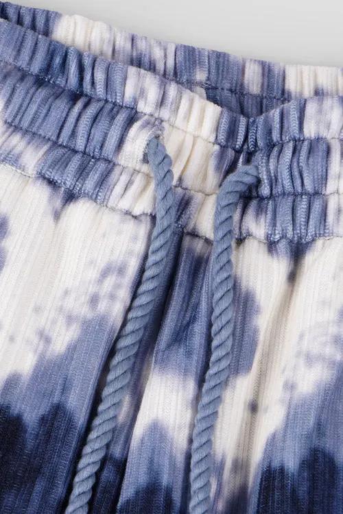 Cloud Pattern Knit Shorts by Hideout