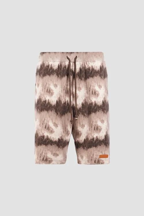 Cloud Pattern Knit Shorts by Hideout