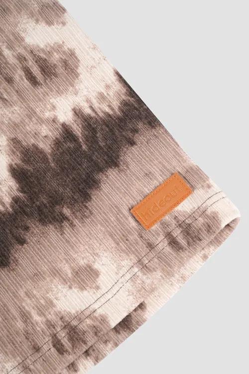 Cloud Pattern Knit Shorts by Hideout