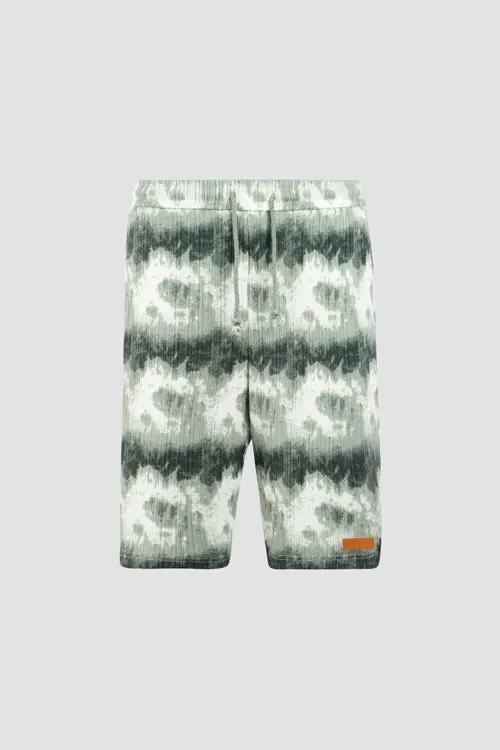 Cloud Pattern Knit Shorts by Hideout