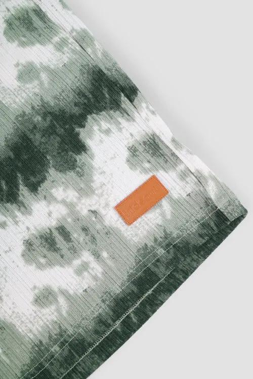 Cloud Pattern Knit Shorts by Hideout