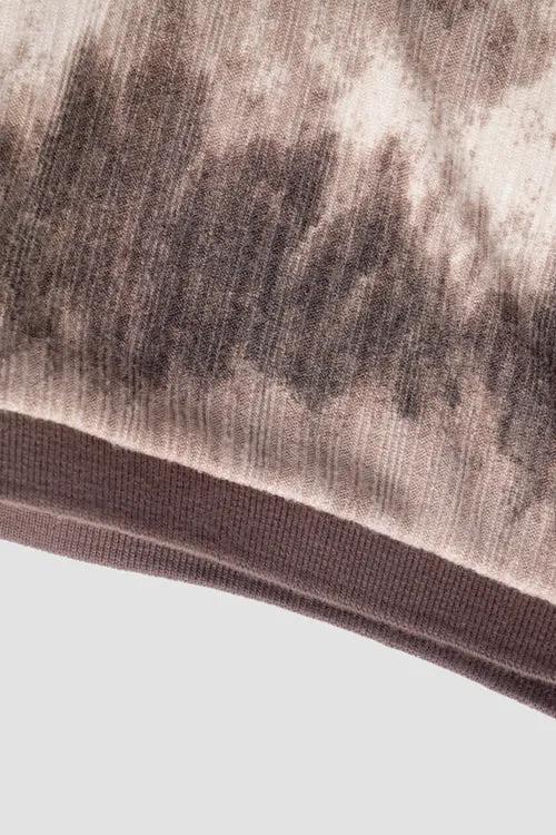 Cloud Pattern Short-Sleeve Knit Polo Shirt by Hideout