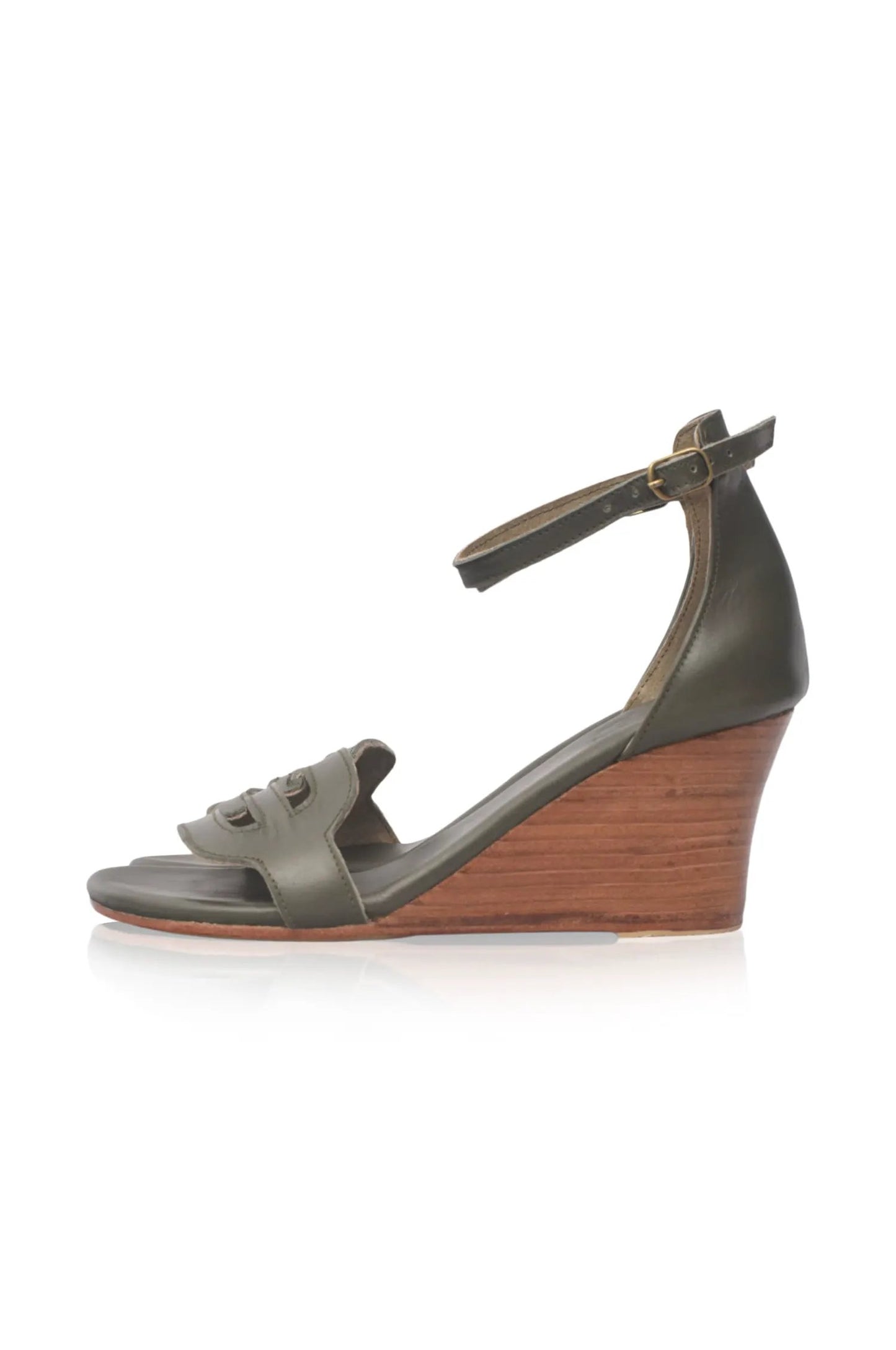 Como Leather Wedge Sandals (Sz. 5.5, 6.5, 8.5 & 9.5) by ELF