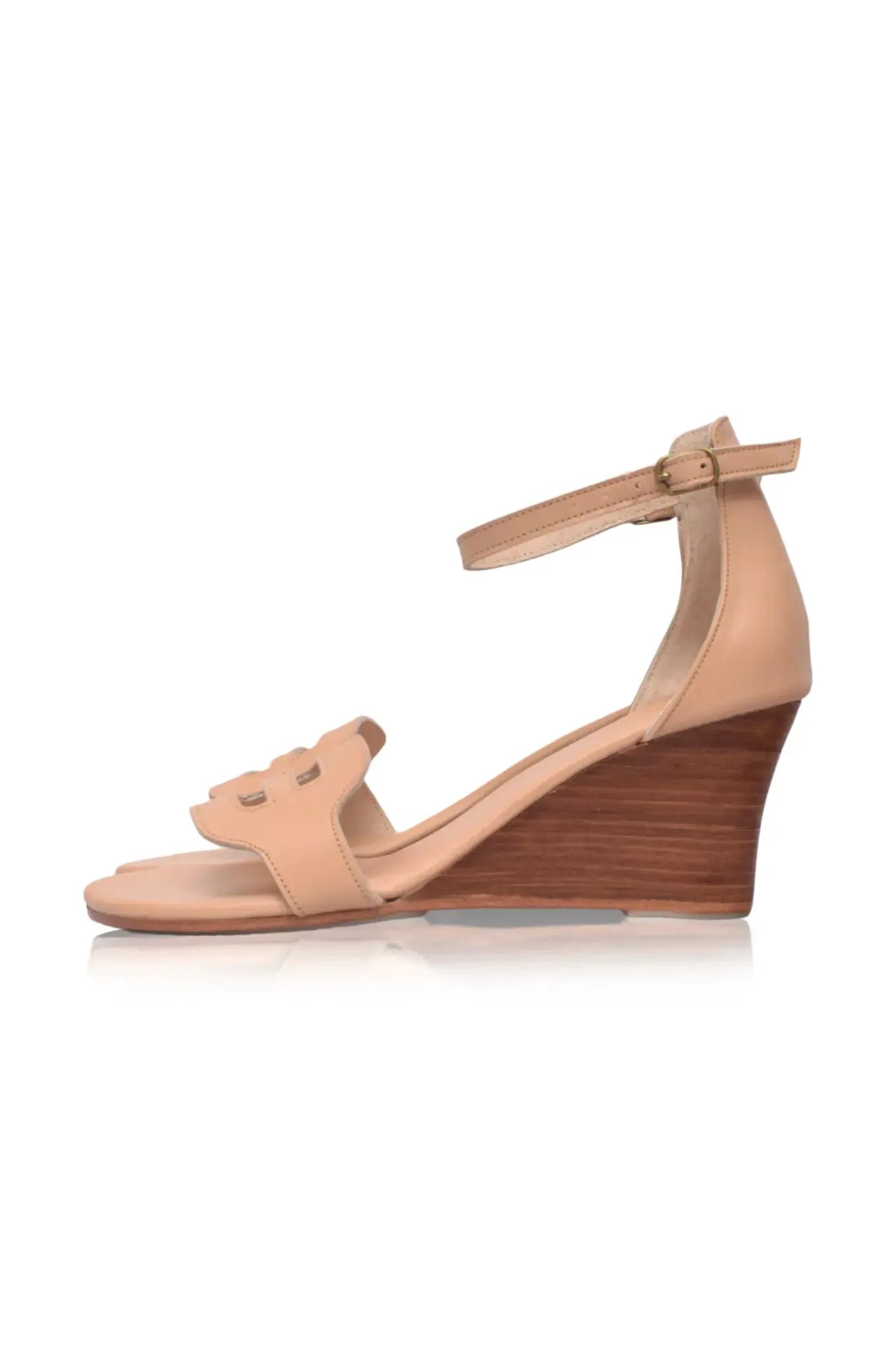 Como Wooden Wedge Sandals by ELF