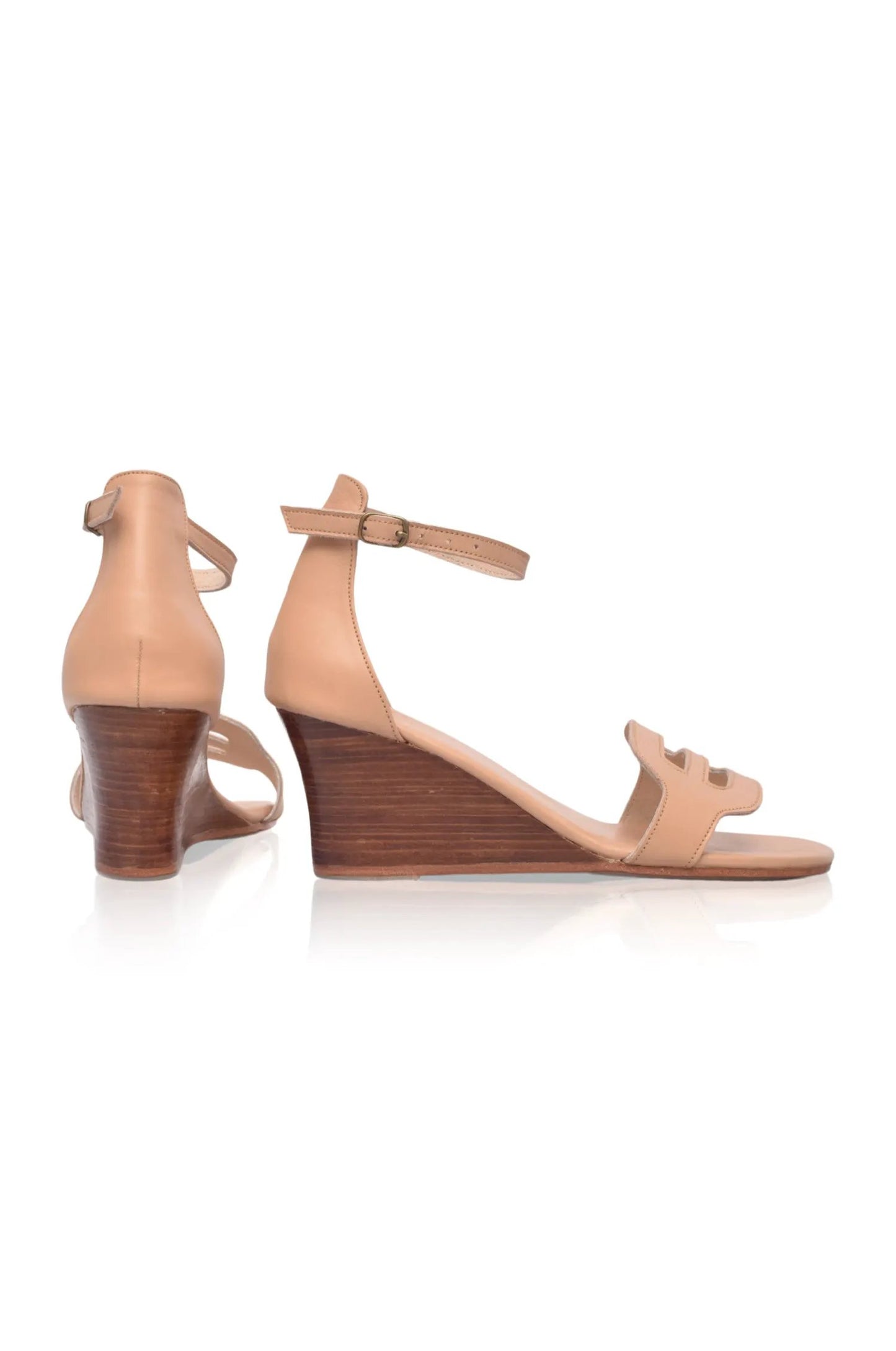Como Leather Wedge Sandals (Sz. 5.5, 6.5, 8.5 & 9.5) by ELF