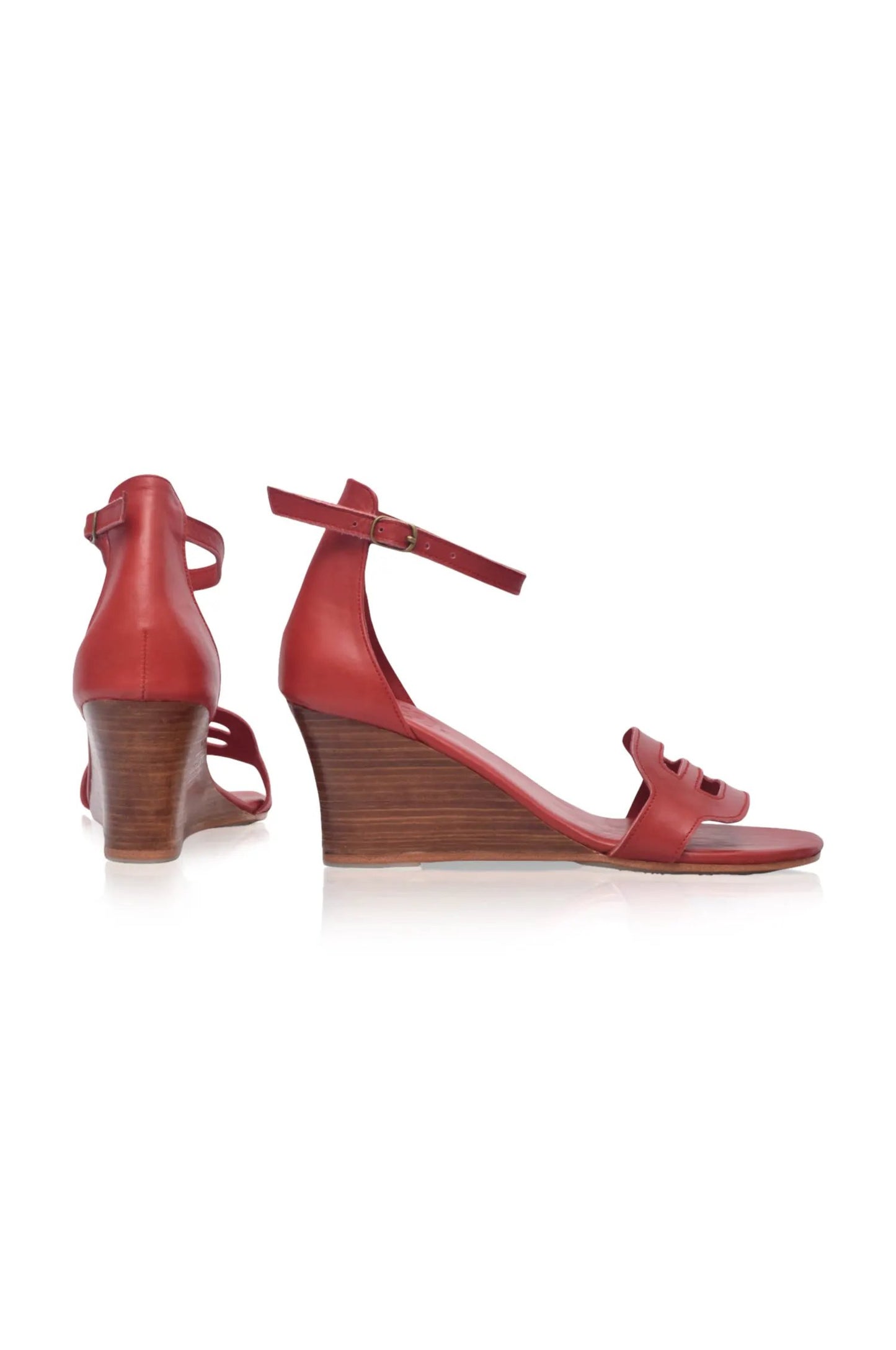 Como Wooden Wedge Sandals by ELF