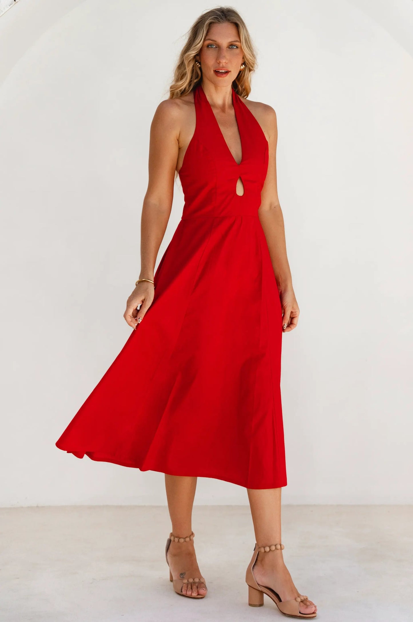 Costa Del Sol Halterneck Cotton Dress by ELF