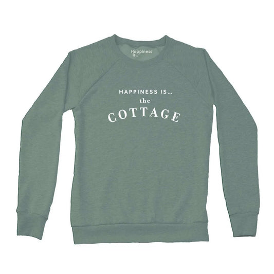 Women's Cottage Crew Sweatshirt, Sage by Cottage Collection