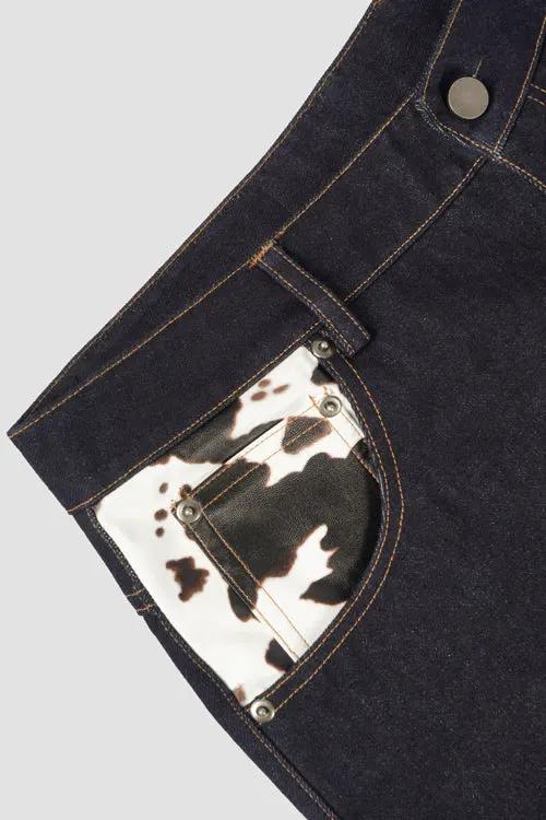 Cow Pocket Denim Jeans by Hideout