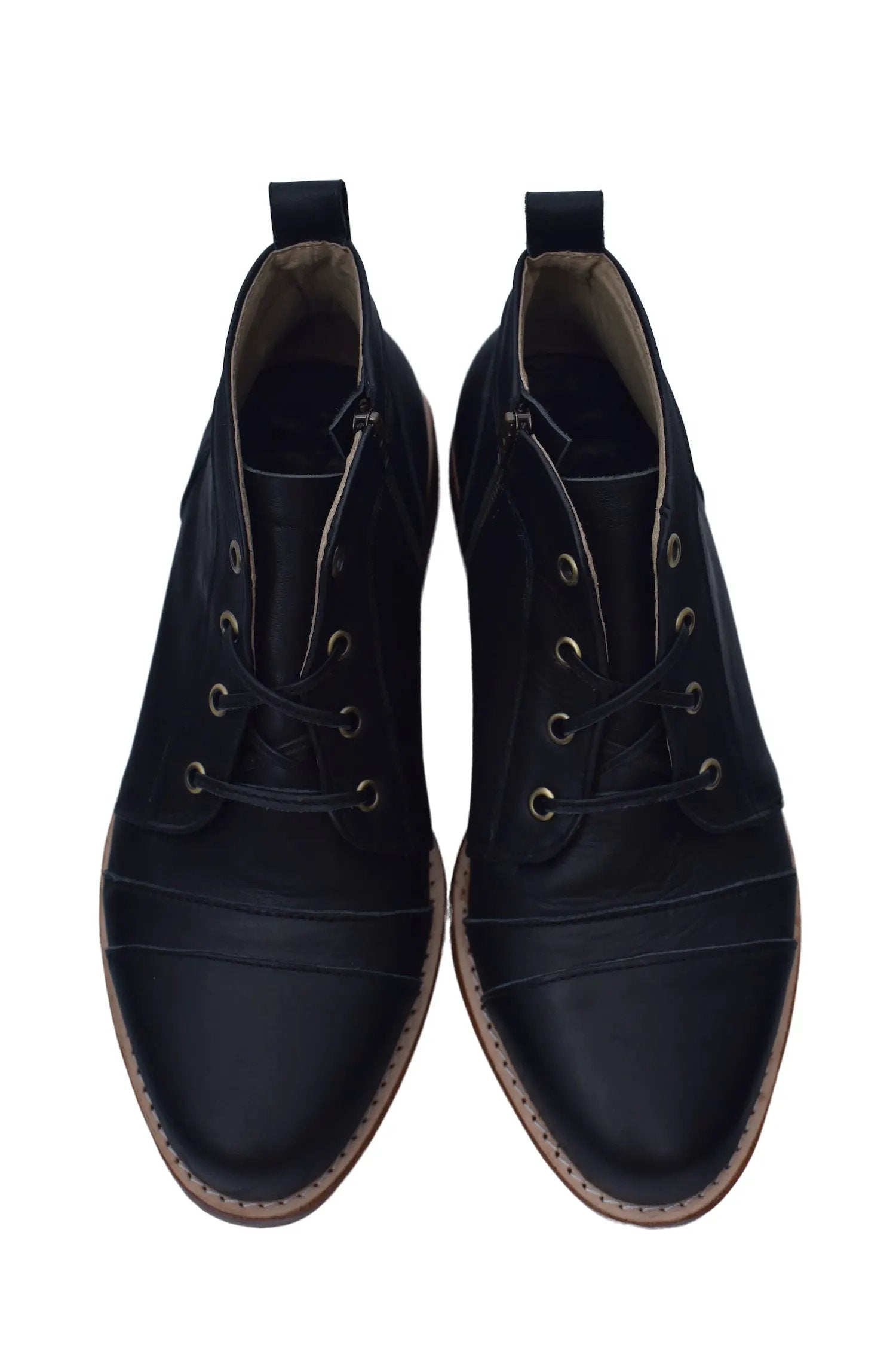 Passage Lace-Up Leather Boots by ELF
