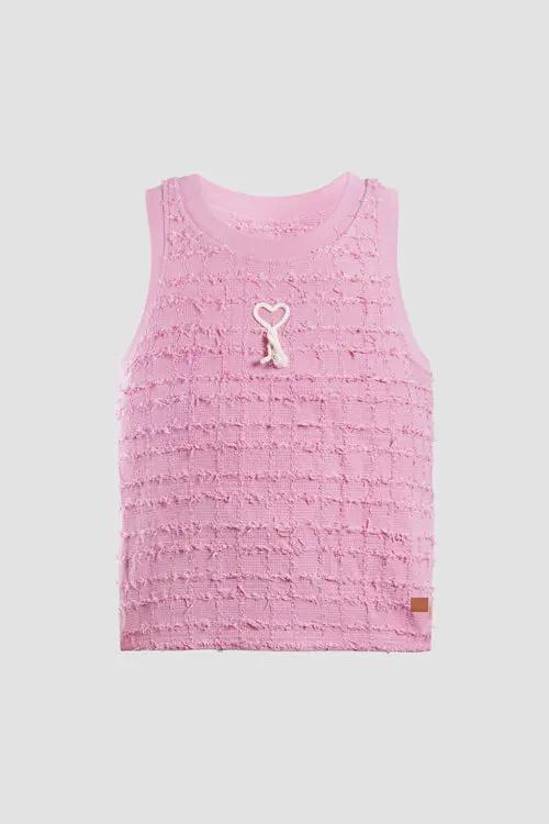 Distressed Heart Tank Top by Hideout