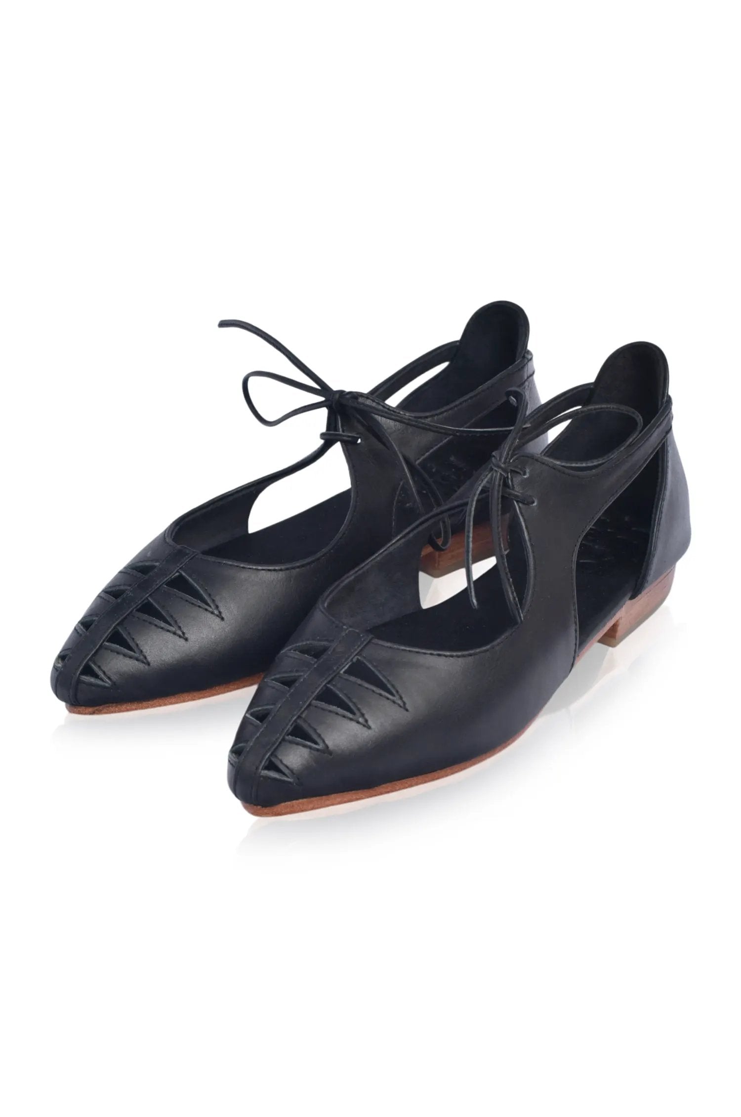 Eden Pointy Toe Ballet Flats by ELF