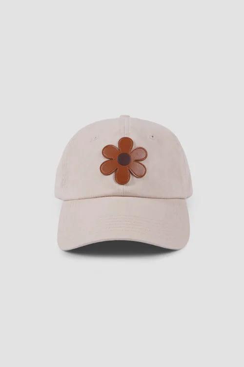 Flower Leather Vintage Dad Cap by Hideout