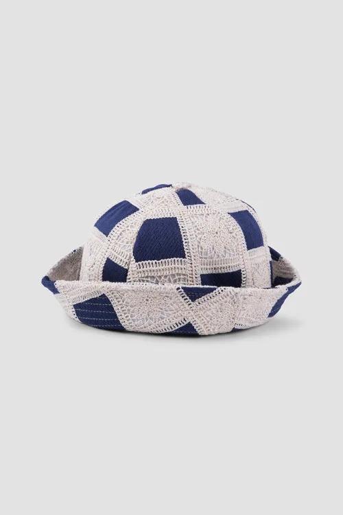 Flower Pattern Crochet Bucket Hat by Hideout