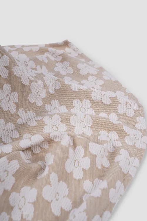 Flowers Pattern Tie Back Cap by Hideout
