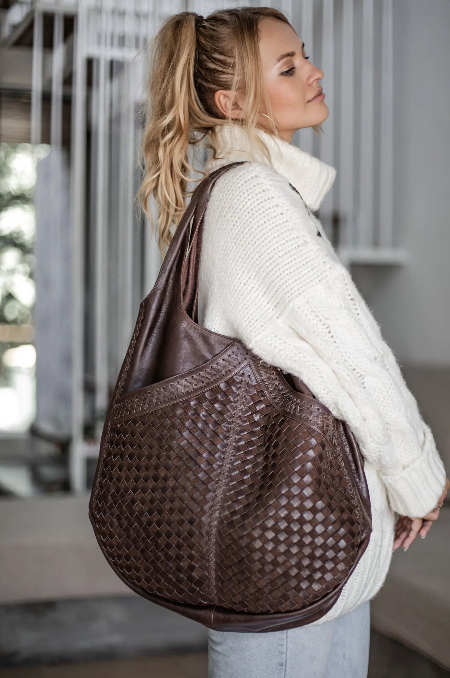 French Lover Oversized Hobo Bag by ELF