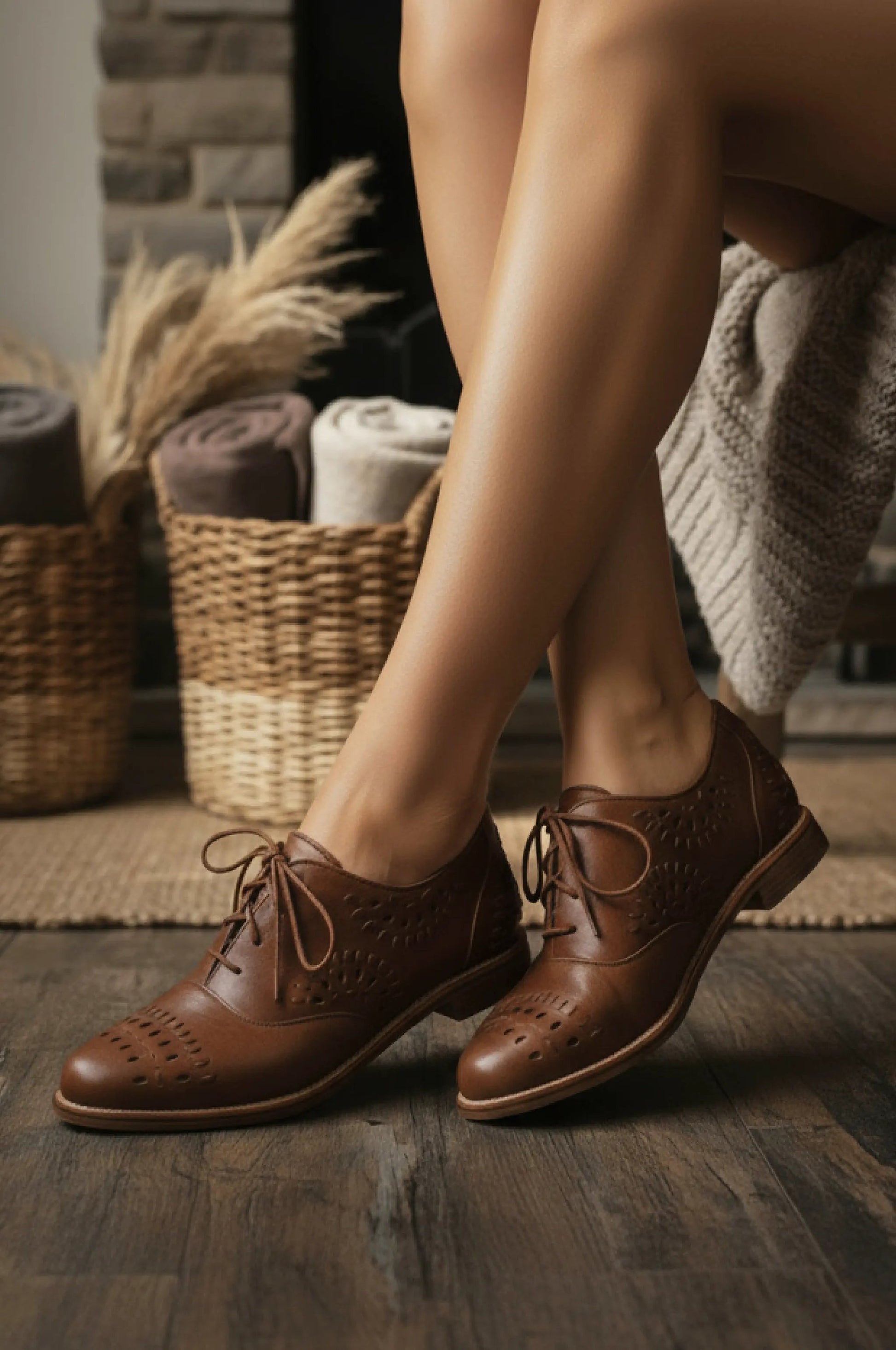 Heartbreak Leather Oxfords by ELF
