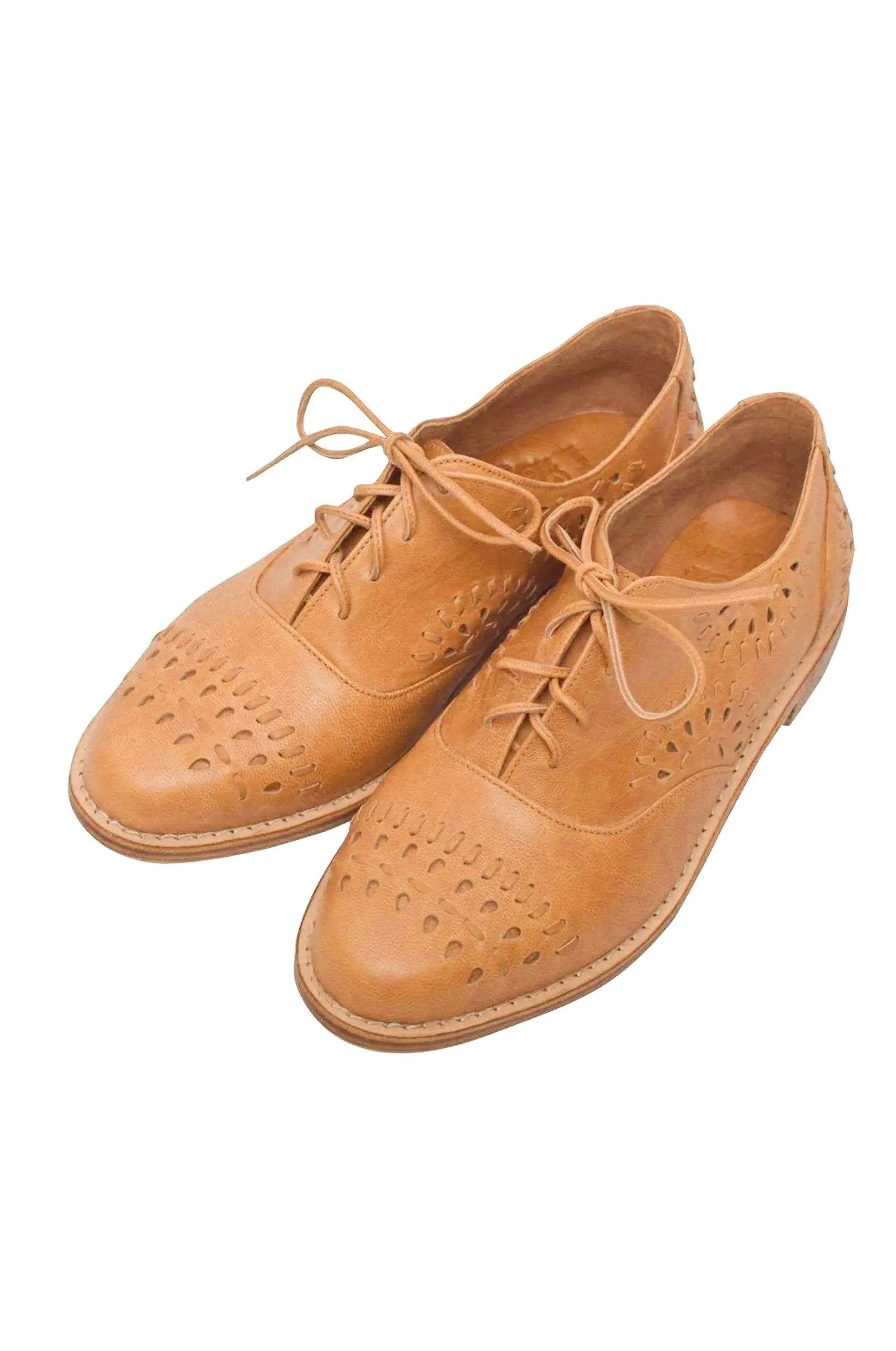 Heartbreak Leather Oxfords (Sz. 5) by ELF