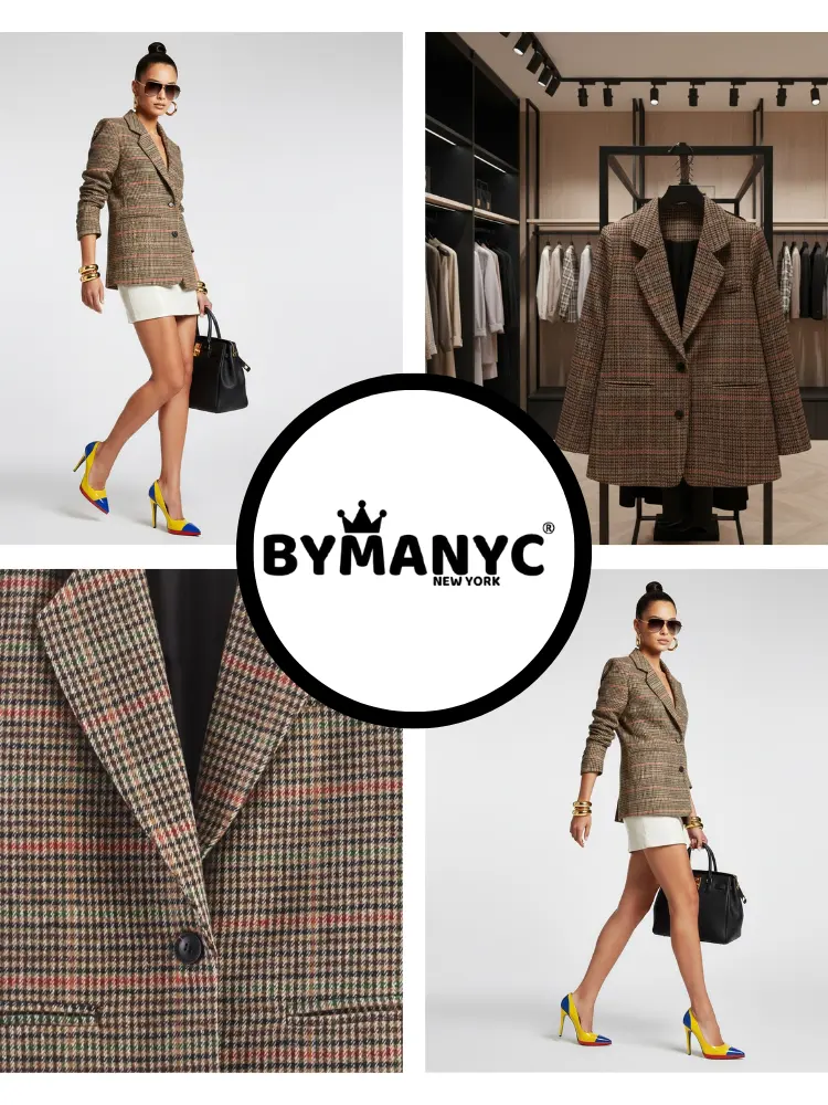 Heritage Plaid Blazer • FIFTH AVE New Collection BYMANYC ® New York by BYMANYC ® New York