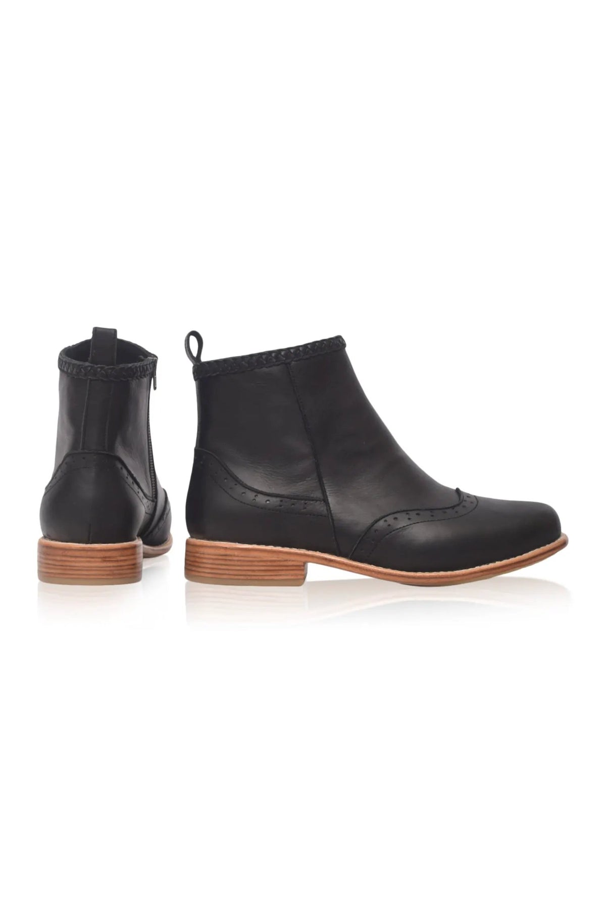 Heritage Brogue Chelsea Leather Boots by ELF