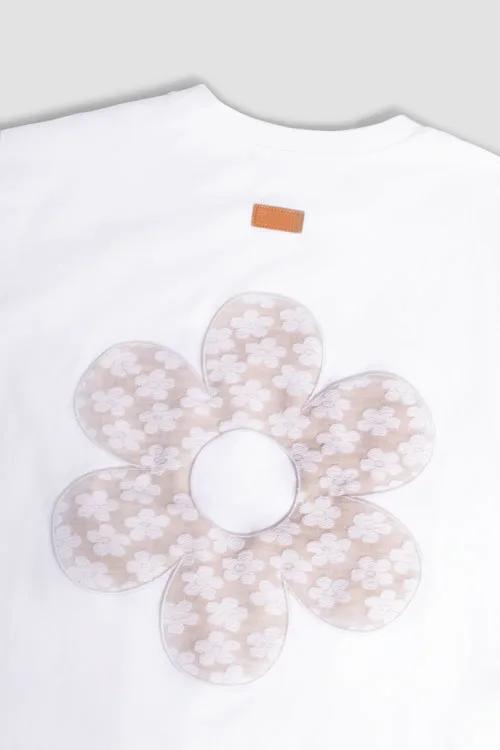 Hi Flower Pattern Tee by Hideout