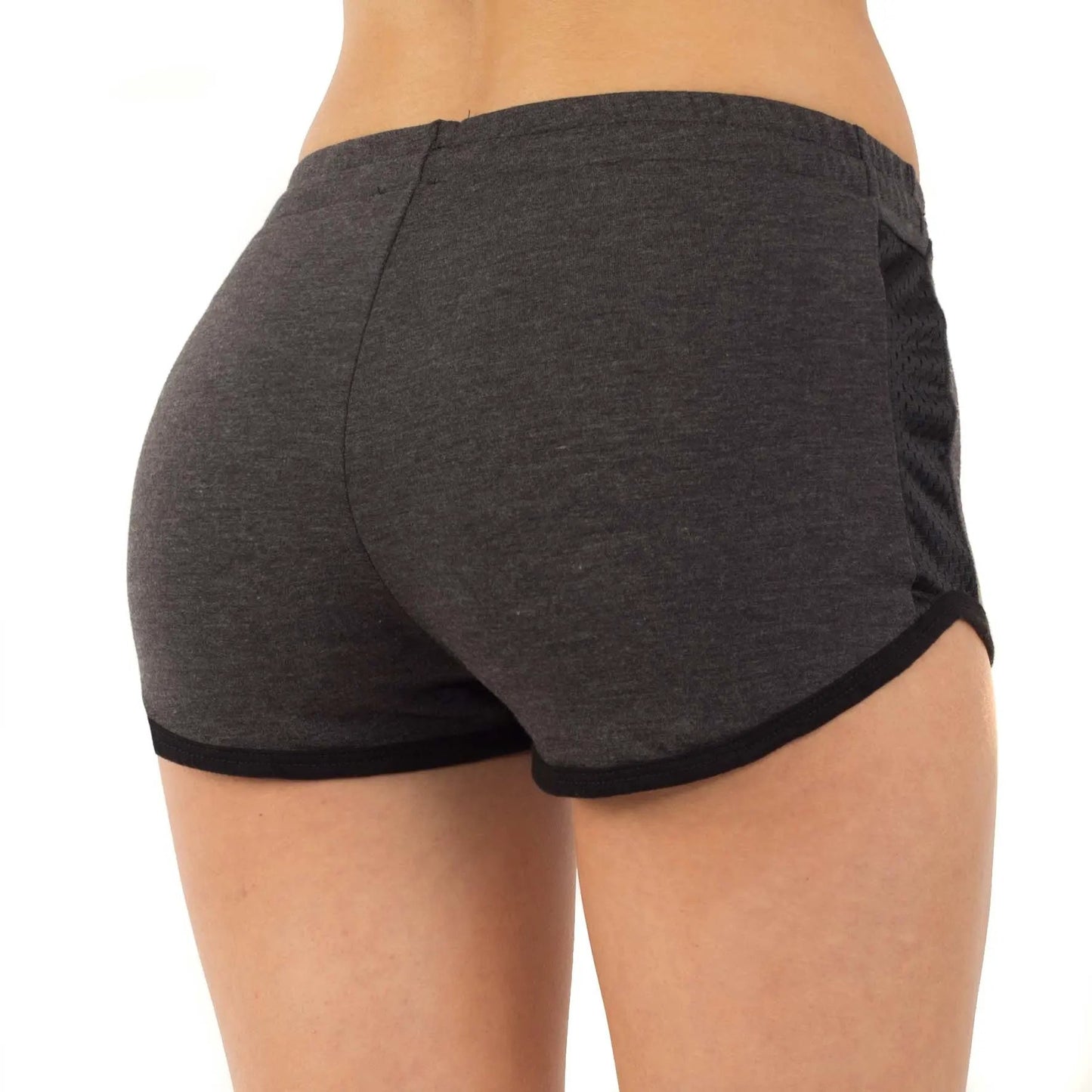2008 - Women's Contrast Mesh Detail Shorts by POS Wholesale