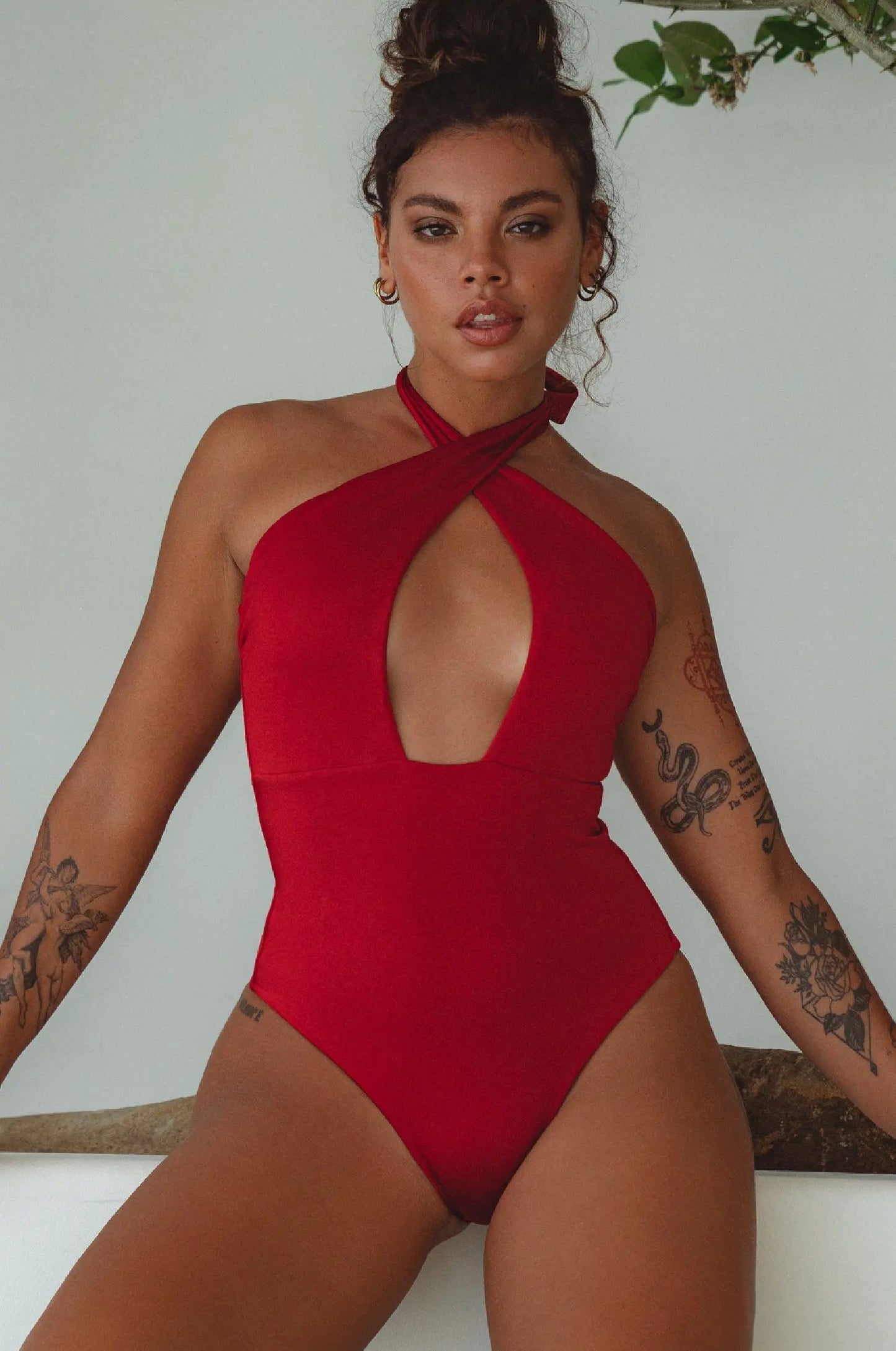 Iliana Cross-Over One Piece Swimsuit by Islabayswim