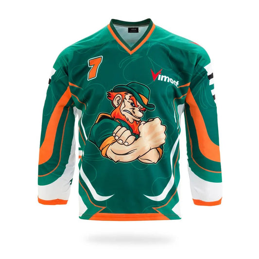 Custom Ireland Green Ice Hockey Jersey by Vimost Sportswear